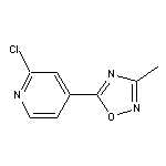 2-chloro-4-(3-methyl-1,2,4-oxadiazol-5-yl)pyridine