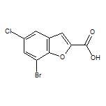 7-Bromo-5-chlorobenzofuran-2-carboxylic Acid