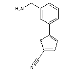 5-[3-(aminomethyl)phenyl]thiophene-2-carbonitrile