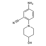 5-Amino-2-(4-hydroxypiperidin-1-yl)benzonitrile