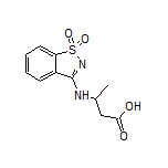 3-[(1,1-Dioxidobenzo[d]isothiazol-3-yl)amino]butanoic Acid