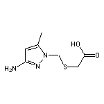 2-{[(3-amino-5-methyl-1H-pyrazol-1-yl)methyl]sulfanyl}acetic acid