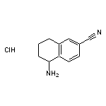 5-amino-5,6,7,8-tetrahydronaphthalene-2-carbonitrile hydrochloride