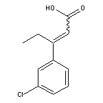 3-(3-chlorophenyl)pent-2-enoic acid