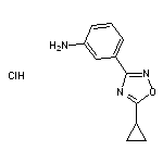 3-(5-cyclopropyl-1,2,4-oxadiazol-3-yl)aniline hydrochloride