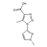 5-Methyl-1-(1-methyl-1H-pyrazol-3-yl)-1H-1,2,3-triazole-4-carboxylic Acid