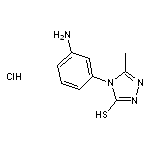 4-(3-aminophenyl)-5-methyl-4H-1,2,4-triazole-3-thiol hydrochloride