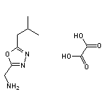 [5-(2-methylpropyl)-1,3,4-oxadiazol-2-yl]methanamine, oxalic acid