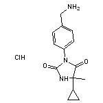 3-[4-(aminomethyl)phenyl]-5-cyclopropyl-5-methylimidazolidine-2,4-dione hydrochloride