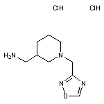 [1-(1,2,4-oxadiazol-3-ylmethyl)piperidin-3-yl]methanamine dihydrochloride