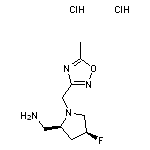 [cis-4-fluoro-1-[(5-methyl-1,2,4-oxadiazol-3-yl)methyl]pyrrolidin-2-yl]methanamine dihydrochloride