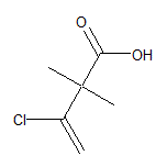 3-Chloro-2,2-dimethyl-3-butenoic Acid