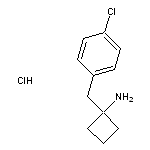 1-[(4-chlorophenyl)methyl]cyclobutan-1-amine hydrochloride