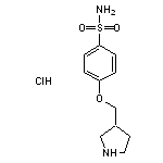 4-(pyrrolidin-3-ylmethoxy)benzene-1-sulfonamide hydrochloride