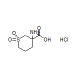 3-Aminotetrahydro-2H-thiopyran-3-carboxylic Acid 1,1-Dioxide Hydrochloride