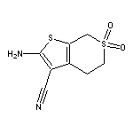 2-amino-6,6-dioxo-4H,5H,7H-1,6$l^{6}-thieno[2,3-c][1$l^{6}]thiopyran-3-carbonitrile