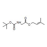 3-Methylbut-2-en-1-yl 2-(Boc-amino)acetate