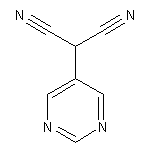 2-(pyrimidin-5-yl)propanedinitrile