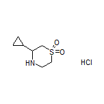 3-Cyclopropylthiomorpholine 1,1-Dioxide Hydrochloride