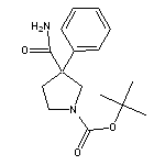 tert-butyl 3-carbamoyl-3-phenylpyrrolidine-1-carboxylate