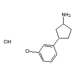 3-(3-chlorophenyl)cyclopentan-1-amine hydrochloride