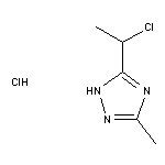 5-(1-chloroethyl)-3-methyl-1H-1,2,4-triazole hydrochloride