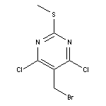 5-(bromomethyl)-4,6-dichloro-2-(methylsulfanyl)pyrimidine