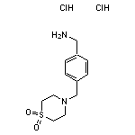 4-{[4-(aminomethyl)phenyl]methyl}-1$l^{6},4-thiomorpholine-1,1-dione dihydrochloride