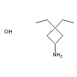 3,3-diethylcyclobutan-1-amine hydrochloride