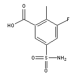 3-fluoro-2-methyl-5-sulfamoylbenzoic acid