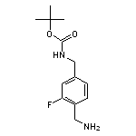 tert-butyl N-{[4-(aminomethyl)-3-fluorophenyl]methyl}carbamate