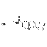 3-amino-N-methyl-2-{[4-(trifluoromethoxy)phenyl]methyl}propanamide hydrochloride