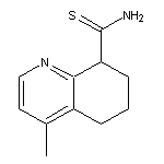 4-methyl-5,6,7,8-tetrahydroquinoline-8-carbothioamide