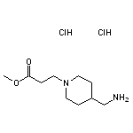 methyl 3-[4-(aminomethyl)piperidin-1-yl]propanoate dihydrochloride