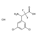 3-amino-3-(3,5-dichlorophenyl)-2,2-difluoropropanoic acid hydrochloride