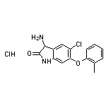 3-amino-5-chloro-6-(2-methylphenoxy)-2,3-dihydro-1H-indol-2-one hydrochloride