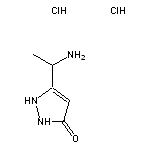 5-(1-aminoethyl)-2,3-dihydro-1H-pyrazol-3-one dihydrochloride
