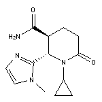 rac-(2R,3R)-1-cyclopropyl-2-(1-methyl-1H-imidazol-2-yl)-6-oxopiperidine-3-carboxamide