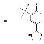 2-[4-fluoro-3-(trifluoromethyl)phenyl]pyrrolidine hydrochloride