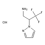 3,3,3-trifluoro-2-(1H-pyrazol-1-yl)propan-1-amine hydrochloride