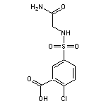 5-[(carbamoylmethyl)sulfamoyl]-2-chlorobenzoic acid
