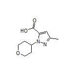 3-Methyl-1-(tetrahydro-2H-pyran-4-yl)-1H-pyrazole-5-carboxylic Acid