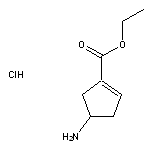 ethyl 4-aminocyclopent-1-ene-1-carboxylate hydrochloride