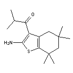 1-(2-Amino-5,5,7,7-tetramethyl-4,5,6,7-tetrahydrobenzo[b]thiophen-3-yl)-2-methyl-1-propanone