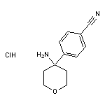 4-(4-aminooxan-4-yl)benzonitrile hydrochloride