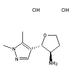 rac-(2R,3S)-2-(1,5-dimethyl-1H-pyrazol-4-yl)oxolan-3-amine dihydrochloride