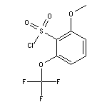 2-methoxy-6-(trifluoromethoxy)benzene-1-sulfonyl chloride