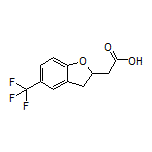 2-[5-(Trifluoromethyl)-2,3-dihydrobenzofuran-2-yl]acetic Acid