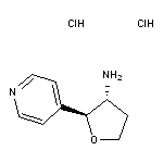 rac-(2S,3R)-2-(pyridin-4-yl)oxolan-3-amine dihydrochloride