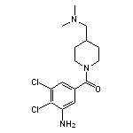 2,3-dichloro-5-{4-[(dimethylamino)methyl]piperidine-1-carbonyl}aniline